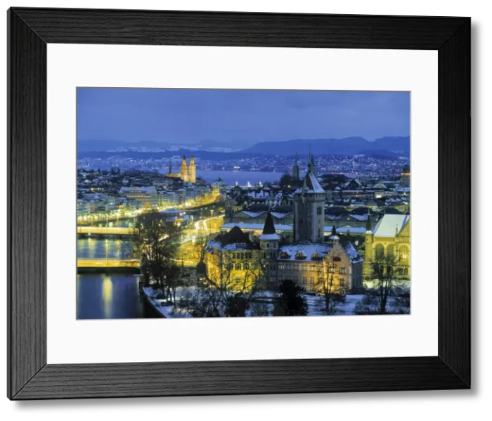 Framed Print : Skyline of Zurich Framed Print : Skyline of Zurich