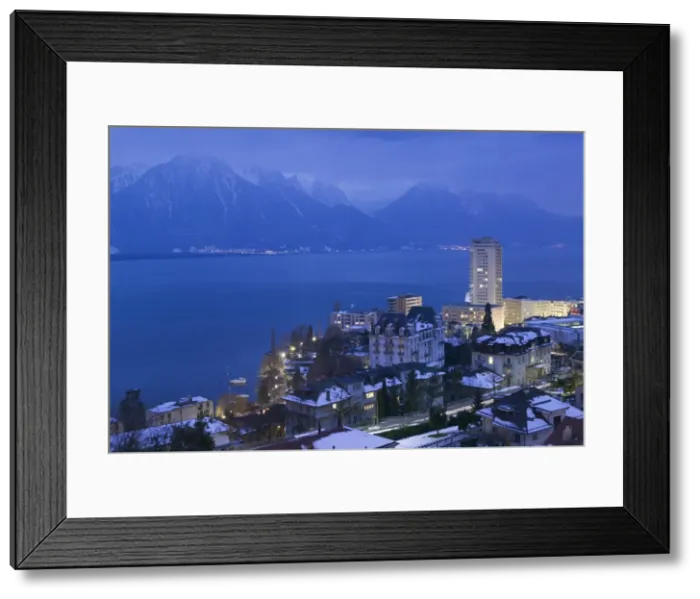 Framed Print : Montreux & Lake Geneva Framed Print : Montreux & Lake Geneva
