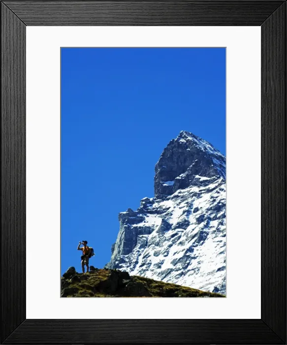 Framed Print : Switzerland The Valais Zermatt Alpine Resort The Matterhorn Framed Print : Switzerland The Valais Zermatt Alpine Resort The Matterhorn