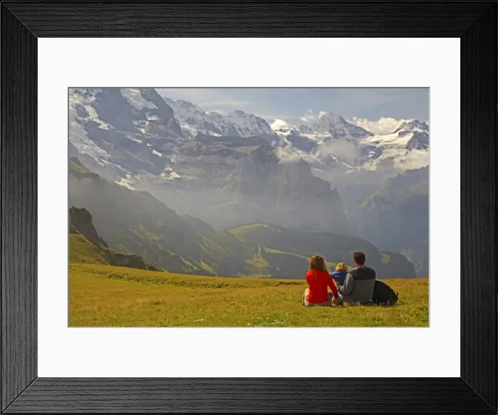 Framed Print : Switzerland, Bernese Oberland, Mannlichen Framed Print : Switzerland, Bernese Oberland, Mannlichen