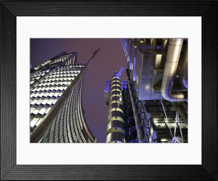 Framed Print : May 2008. UK, England, London. The Lloyds Building in the London city centre Framed Print : May 2008. UK, England, London. The Lloyds Building in the London city centre