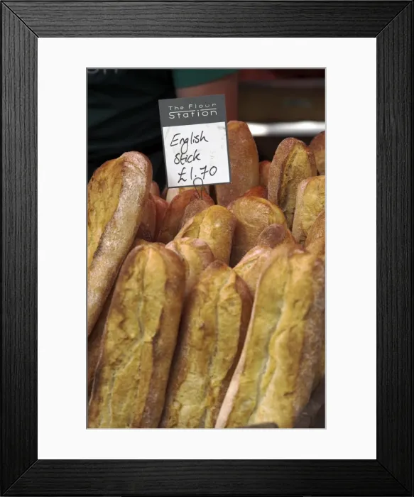 Framed Print : Fresh bread and pastries for sale in Borough Market Framed Print : Fresh bread and pastries for sale in Borough Market