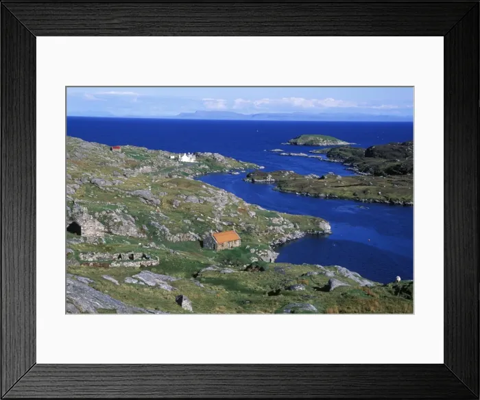 Framed Print : East coast of Harris looking over Minch towards Framed Print : East coast of Harris looking over Minch towards