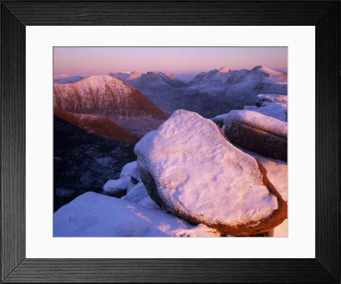 Framed Print : Torridon from Tom na Gruagaich Framed Print : Torridon from Tom na Gruagaich