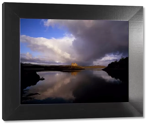 Storm clouds over Castle Tioram and Loch Moidart