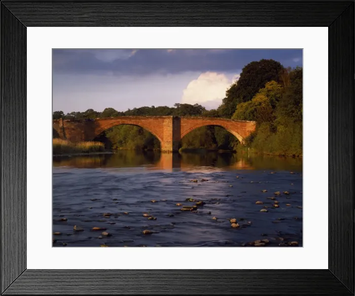 Framed Print : Bridge over River Nith at Thornhill