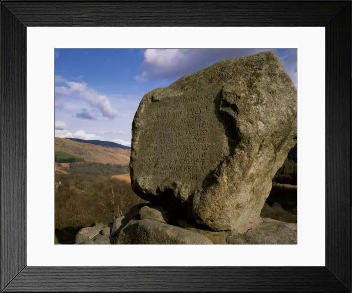 Framed Print : Robert the Bruces stone Framed Print : Robert the Bruces stone