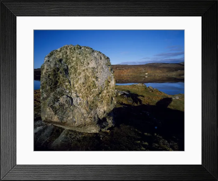 Framed Print : Rock and Loch Stockinish Framed Print : Rock and Loch Stockinish