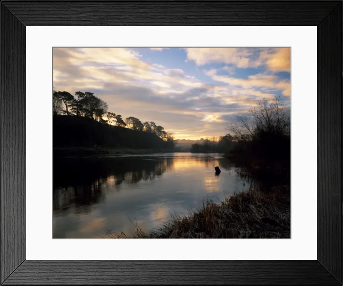 Framed Print : The River Tweed and the mouth of the Till Framed Print : The River Tweed and the mouth of the Till