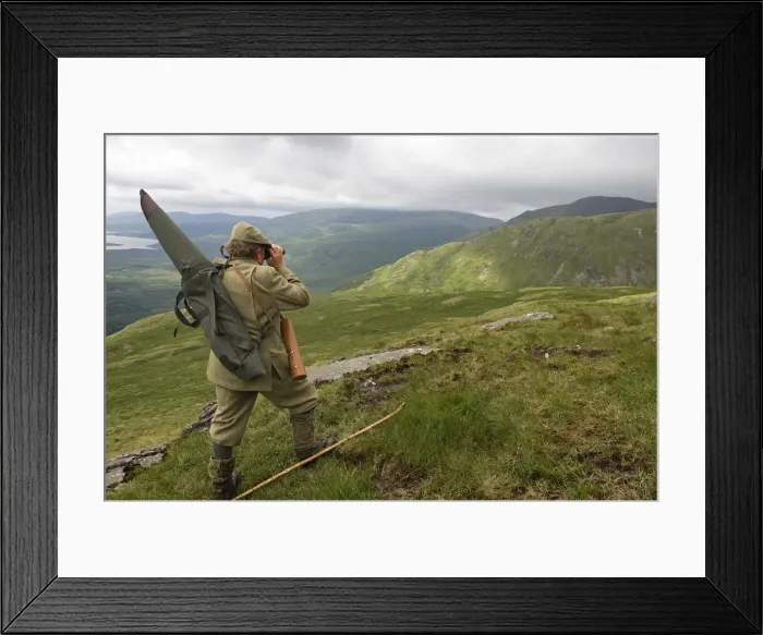 Framed Print : Benmore Estate stalker Framed Print : Benmore Estate stalker