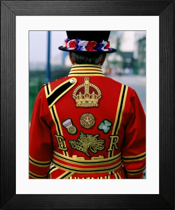 Framed Print : Beefeater / Costume Detail Framed Print : Beefeater / Costume Detail