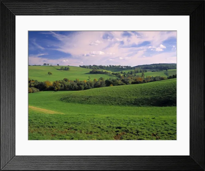 Framed Print : Landscape in Surrey Framed Print : Landscape in Surrey