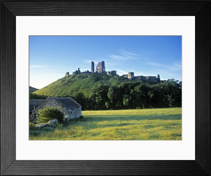 Framed Print : Corfe Castle Framed Print : Corfe Castle