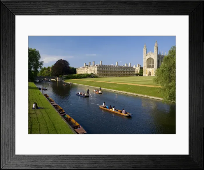 Framed Print : Punting on The River Cam Framed Print : Punting on The River Cam