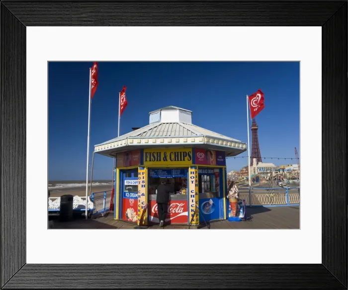Framed Print : Kiosk, Blackpool Pier Framed Print : Kiosk, Blackpool Pier