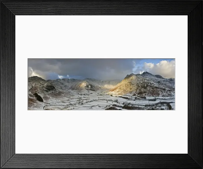 Framed Print : Langdale Pikes from Side Pike Framed Print : Langdale Pikes from Side Pike
