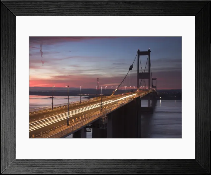 Framed Print : Severn Road Bridge( Looking towards Wales) Framed Print : Severn Road Bridge( Looking towards Wales)