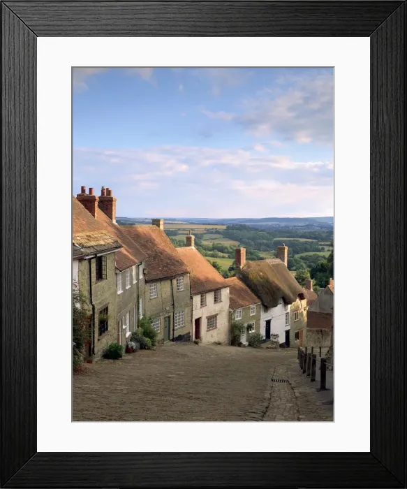 Framed Print : Gold Hill, Shaftesbury Framed Print : Gold Hill, Shaftesbury