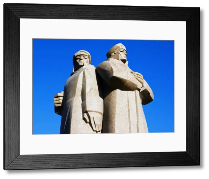 Framed Print : Statue of the Latvian Red Riflemen - sculptor V Framed Print : Statue of the Latvian Red Riflemen - sculptor V
