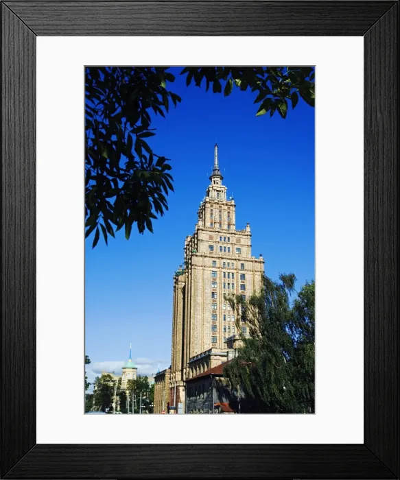 Framed Print : Stalins birthday cake - Academy of Science in Riga Framed Print : Stalins birthday cake - Academy of Science in Riga