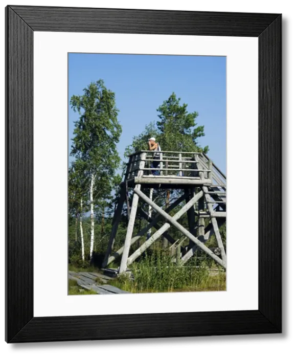 Framed Print : Baltic States Latvia Observation Platform in the protected