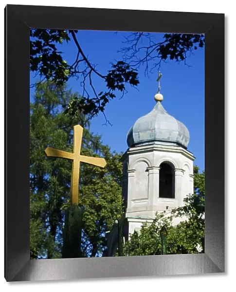 Cross on Gate of Orthodox Church, Cesis