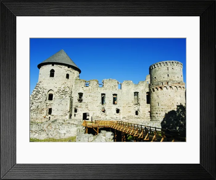 Framed Print : The Ruins of Cesis Castle Residence of the Master of Framed Print : The Ruins of Cesis Castle Residence of the Master of