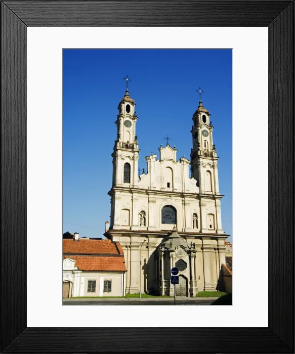 Framed Print : Old Town Church part of Vilnius Unesco World Heritage Site