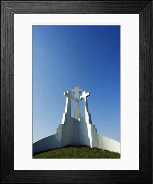 Framed Print : The Three Crosses Replicas from the 17th Century in Framed Print : The Three Crosses Replicas from the 17th Century in