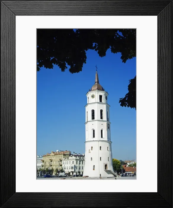Framed Print : Cathedral Bell Tower 13th Century part of Vilnius Unesco Framed Print : Cathedral Bell Tower 13th Century part of Vilnius Unesco