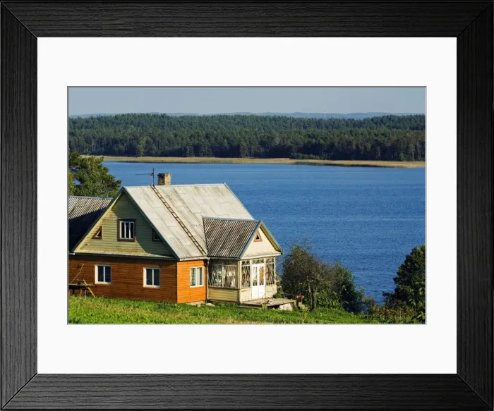 Framed Print : Lithuania, Aukstaitija National Park, Land of Lakes and Hills
