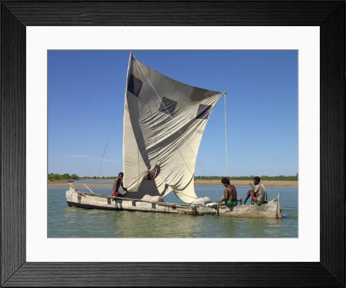 Framed Print : A pirogue or local fishing boat at Morondava Framed Print : A pirogue or local fishing boat at Morondava