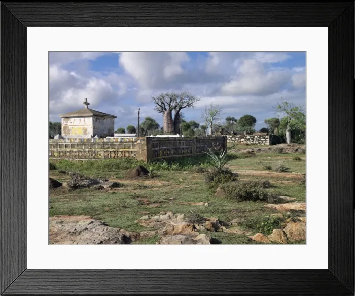 Framed Print : A large Mahafaly burial ground Framed Print : A large Mahafaly burial ground