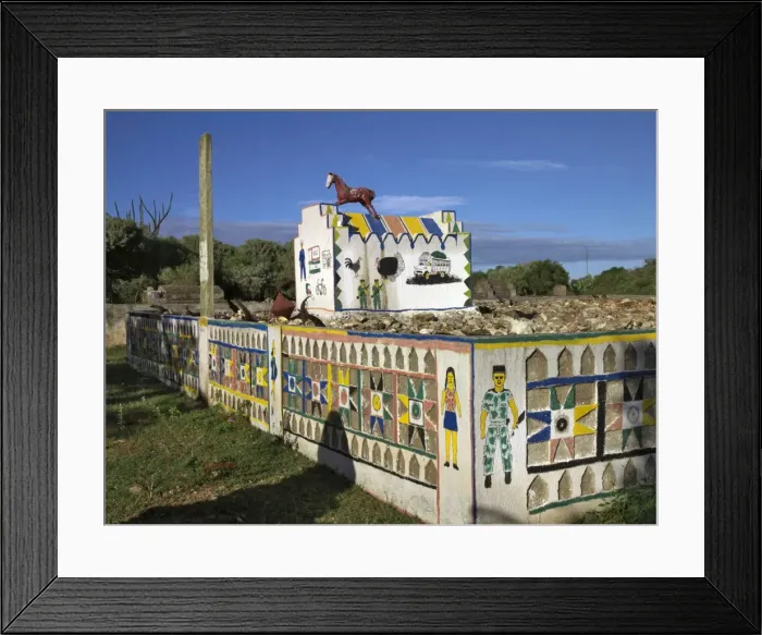 Framed Print : A large Mahafaly tomb Framed Print : A large Mahafaly tomb