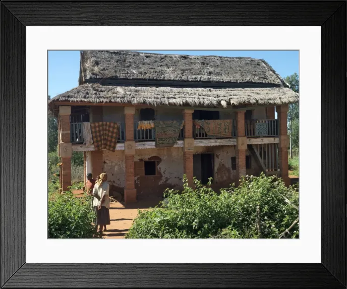 Framed Print : An old double-storied house with typical highland architecture Framed Print : An old double-storied house with typical highland architecture