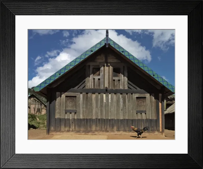 Framed Print : A typical house made of wood at the Zafimaniry village of Ifasina Framed Print : A typical house made of wood at the Zafimaniry village of Ifasina