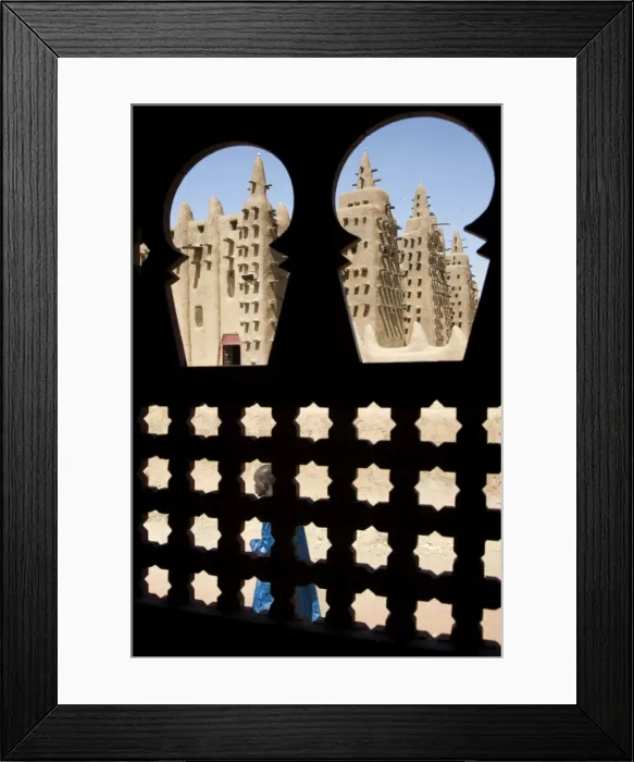 Framed Print : Mali, DjennThe Great Mosque of Djennrom a traditional Framed Print : Mali, DjennThe Great Mosque of Djennrom a traditional