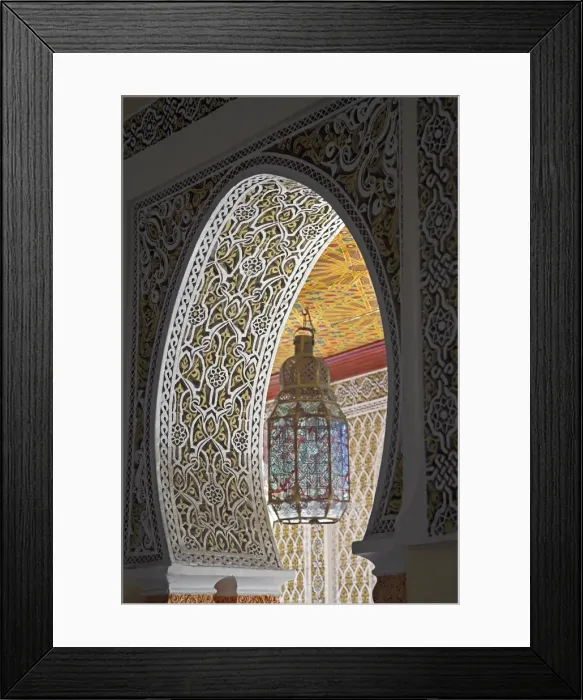 Framed Print : The historic Hotel Continental perched above the port