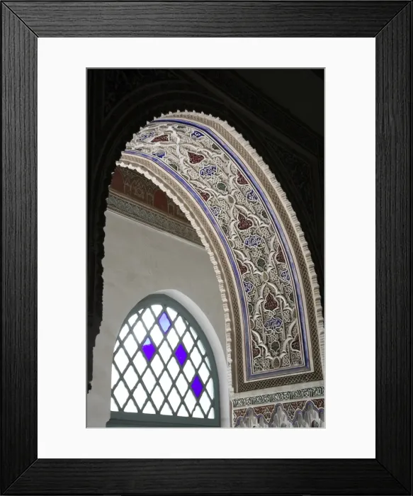 Framed Print : The Palais de la Bahia was the residence of the Grand Framed Print : The Palais de la Bahia was the residence of the Grand