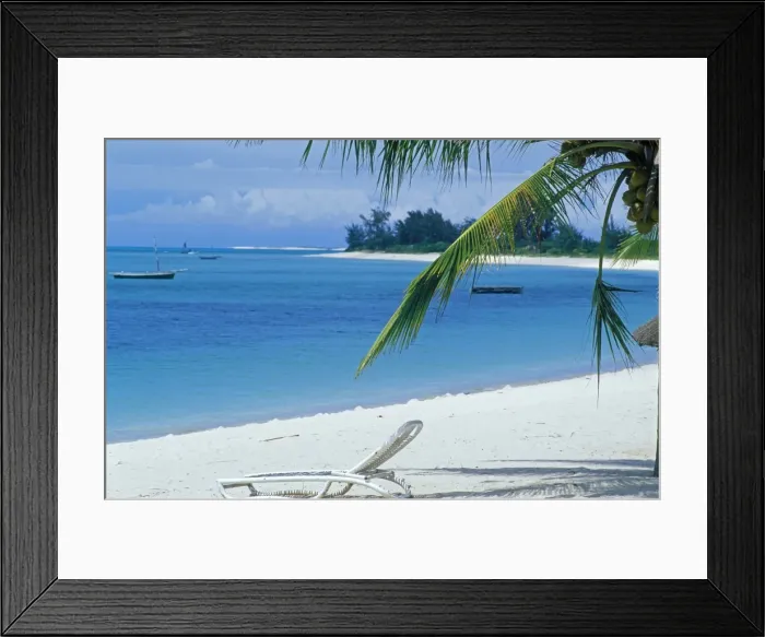 Framed Print : Beach front, Benguerra lodge Framed Print : Beach front, Benguerra lodge