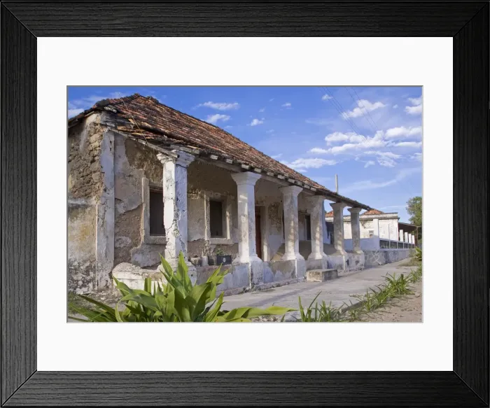 Framed Print : Crumbling colonial villas on Ibo Island Framed Print : Crumbling colonial villas on Ibo Island