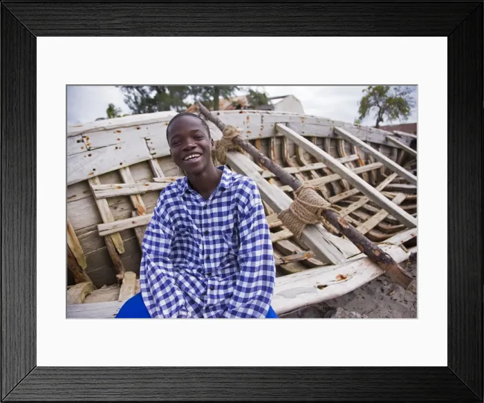 Framed Print : Boy on Ibo Island Framed Print : Boy on Ibo Island