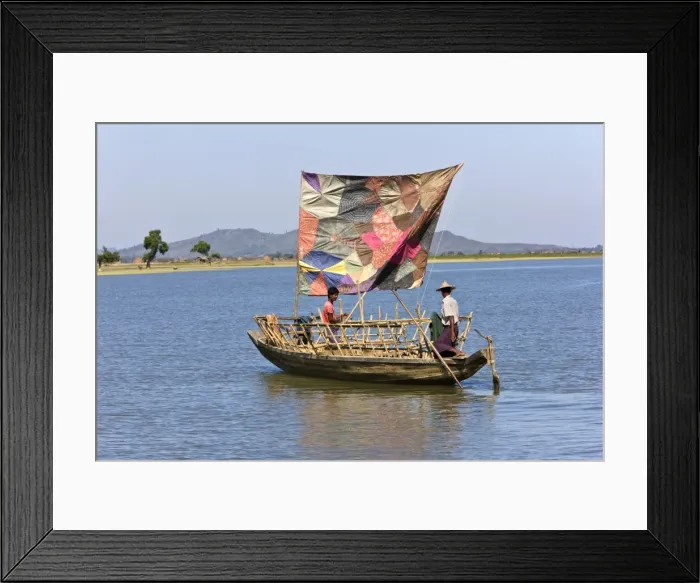 Framed Print : Myanmar, Burma, Kaladan River Framed Print : Myanmar, Burma, Kaladan River