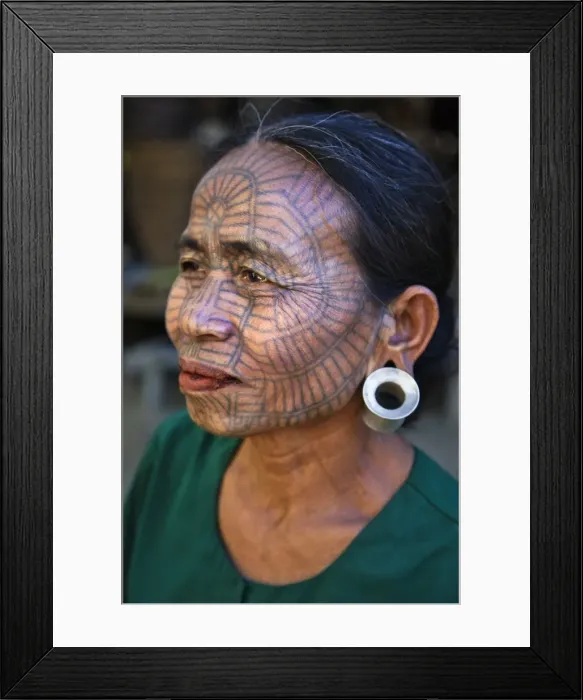 Framed Print : Myanmar, Chin State, Kyi Chaung Village