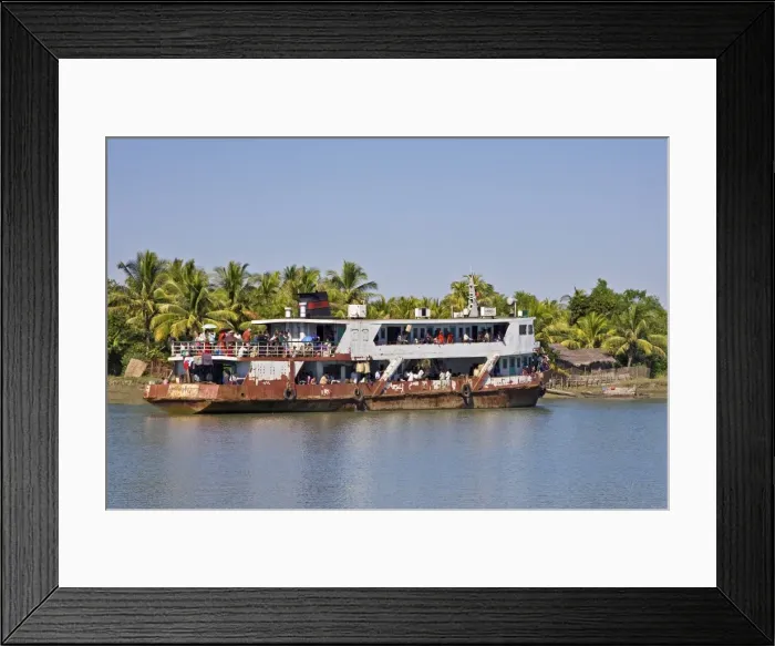 Framed Print : Myanmar, Burma, Rakhine State, Kaladan River Framed Print : Myanmar, Burma, Rakhine State, Kaladan River