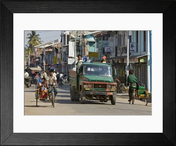 Framed Print : Myanmar, Burma, Rakhine State, Sittwe Framed Print : Myanmar, Burma, Rakhine State, Sittwe