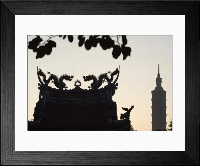Framed Print : Old & new Taipei Framed Print : Old & new Taipei
