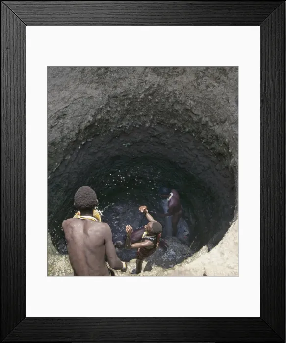 Framed Print : Deep Msai wells at Loibor Serrit Framed Print : Deep Msai wells at Loibor Serrit