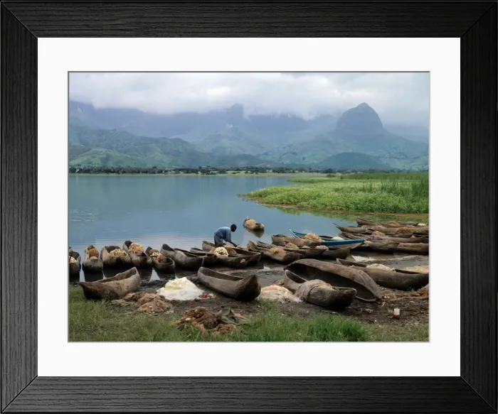 Framed Print : Dugout canoes used for fishing, iUluguru Mountains Framed Print : Dugout canoes used for fishing, iUluguru Mountains