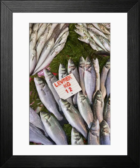 Framed Print : Fish for sale in the Egyptian Bazaar, Istanbul Framed Print : Fish for sale in the Egyptian Bazaar, Istanbul